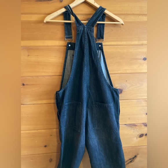 GAP faded black Denim overalls • size SMALL • 4/6 • EUC • - Picture 11 of 16